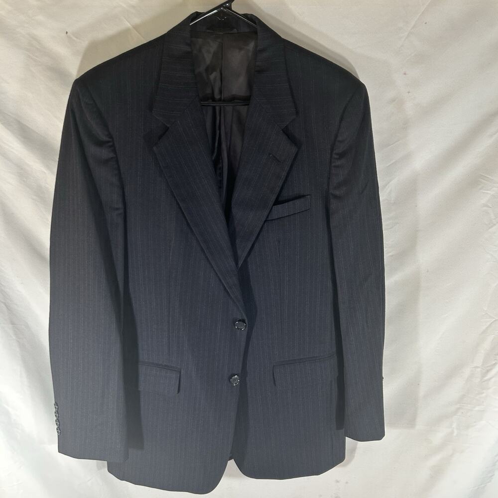 Daniel‎ Hechter Navy Pinstripe Suit Jacket Blazer Mens Approx 42R Measured
